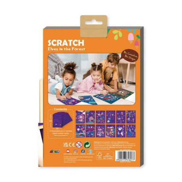 A5 Scratch Book – Elves In The Garden  |   Art & Craft Toys Art & Craft Toys Art & Craft Toys