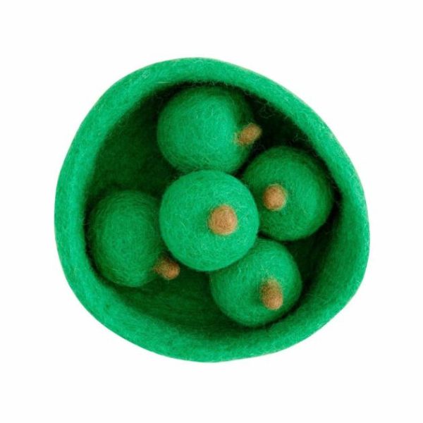 Adam Apple – 5 Felt Fruit Apples With Bowl  |   Soft Toys Shop Soft Toys