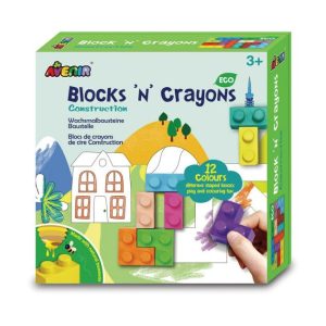 Blocks’N’Crayons – Construction  |   Art & Craft Toys Art & Craft Toys Art & Craft Toys