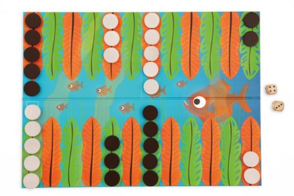 Game – Piranha Race – Junior Backgammon Game  |   Puzzles Puzzles Puzzles