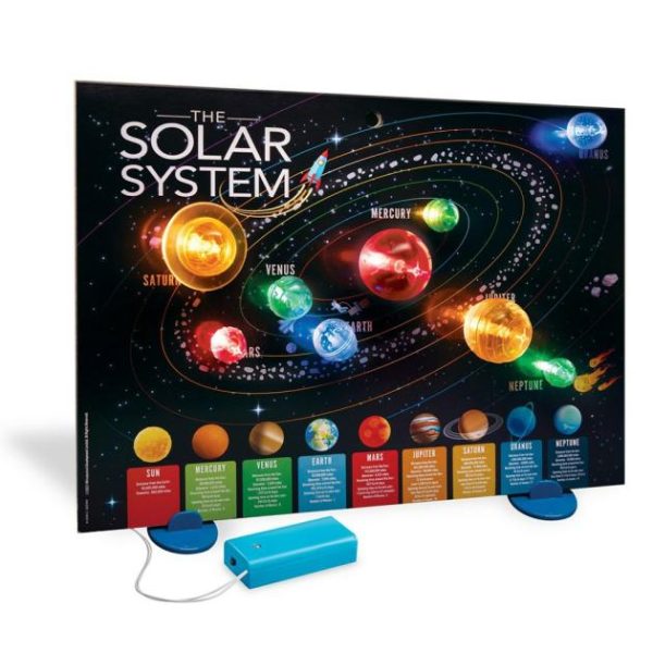 Kidzlabs – 3D Solar System Light-Up Poster Board  |   Space Toys Shop Space Toys