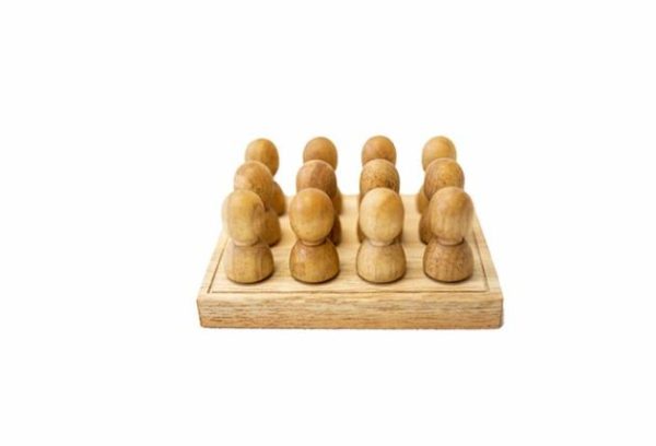 Large Natural Wooden People On Tray  |   Wooden Toys Shop Wooden Toys