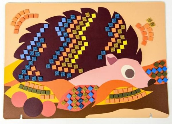 Mosaic Picture – Hedgehog  |   Art & Craft Toys Art & Craft Toys Art & Craft Toys