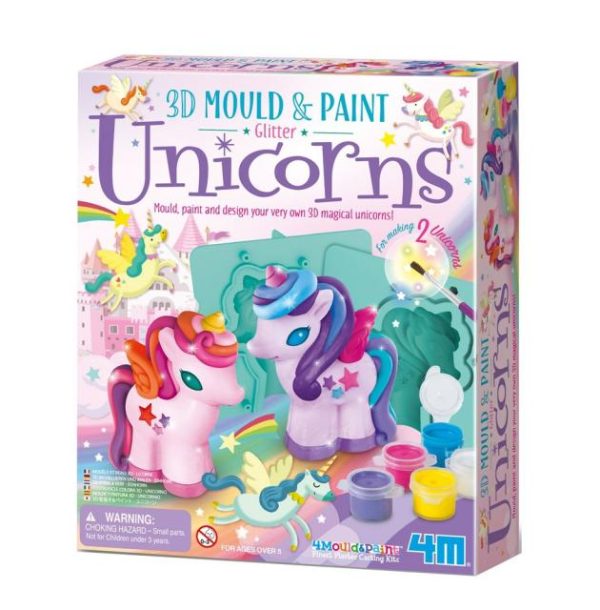 Mould & Paint – 3D Glitter Unicorns  |   Unicorns Shop Unicorns