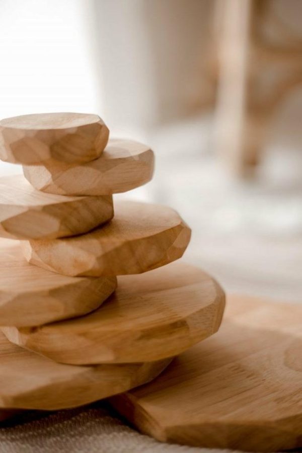 Natural Wooden Stacking Stones  |   Wooden Toys Shop Wooden Toys