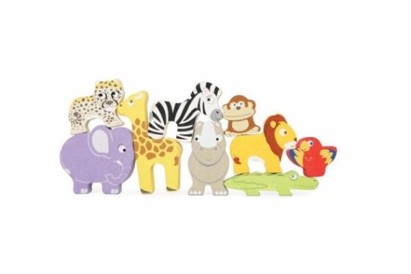 Petilou – African Stacking Animals & Bag  |   Wooden Toys Shop Wooden Toys