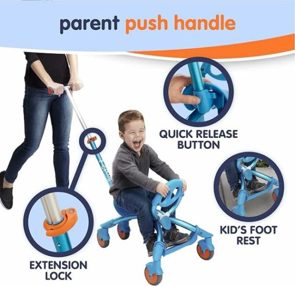 Pewi Push – Ride On/Walker – Blue  |   Ride On Toys Ride On Toys Ride On Toys