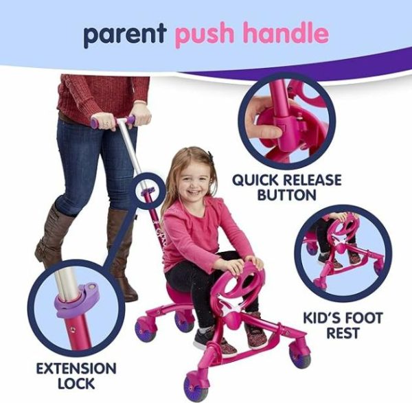 Pewi Push – Ride On/Walker – Pink  |   Ride On Toys Ride On Toys Ride On Toys