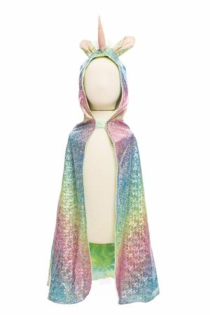 Rainbow Reversible Unicorn Dragon Cape – Size 4-6  |   Dinosaur Toys Dinosaur Toys Dinosaur Toys