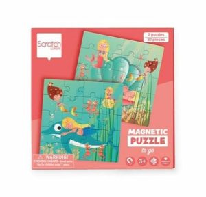 Scratch Europe Magnetic Puzzle Book To Go – Mermaids  |   Puzzles Puzzles Puzzles