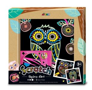 Scratch – Spiro Art – Owl  |   Pocket Money Toys Pocket Money Toys Pocket Money Toys