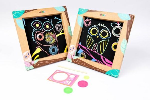 Scratch – Spiro Art – Owl  |   Pocket Money Toys Pocket Money Toys Pocket Money Toys