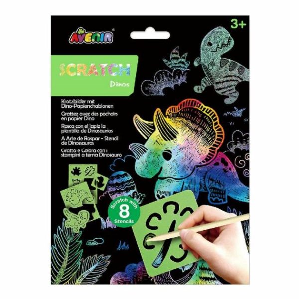 Scratch & Stencil – Dinos  |   Pocket Money Toys Pocket Money Toys Pocket Money Toys