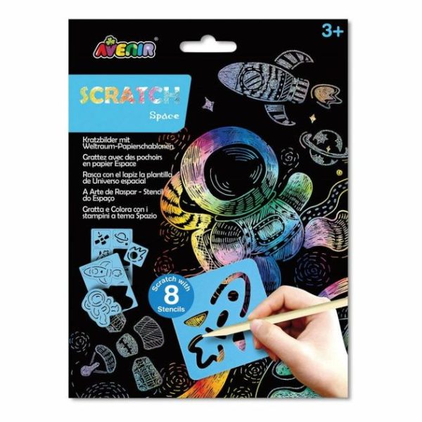 Scratch & Stencil – Space  |   Space Toys Shop Space Toys