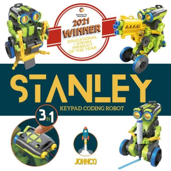 Stanley: 3-In-1 Keypad Coding Robot  |   Stem Toys Shop Stem Toys