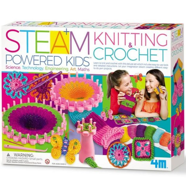 Steam Powered Kids – Knitting & Crochet  |   Art & Craft Toys Art & Craft Toys Art & Craft Toys