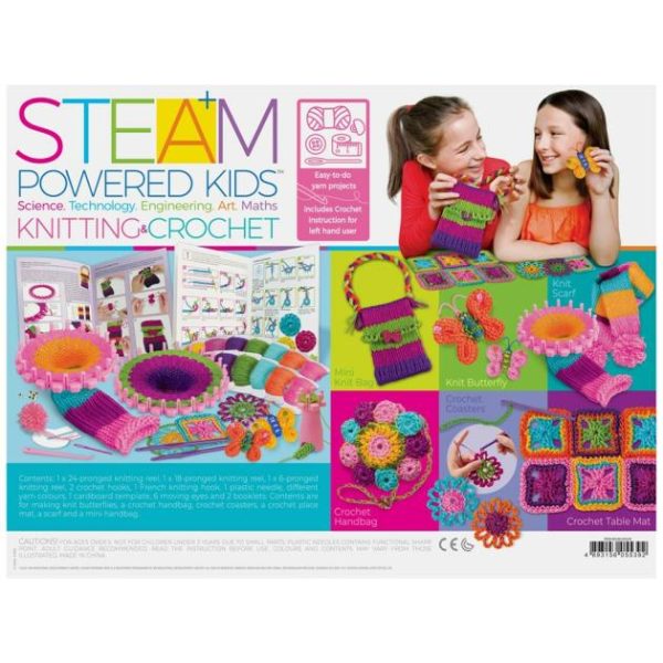 Steam Powered Kids – Knitting & Crochet  |   Art & Craft Toys Art & Craft Toys Art & Craft Toys