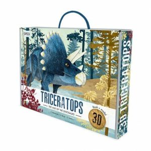 The Age Of The Dinosaurs 3D Triceratops And Book Set  |   Puzzles Puzzles Puzzles