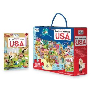 Travel, Learn And Explore – Usa 205 Pce  |   Puzzles Puzzles Puzzles