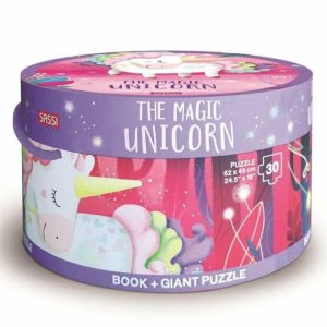 Unicorn Book And Giant Puzzle Set, 30 Pcs  |   Puzzles Puzzles Puzzles