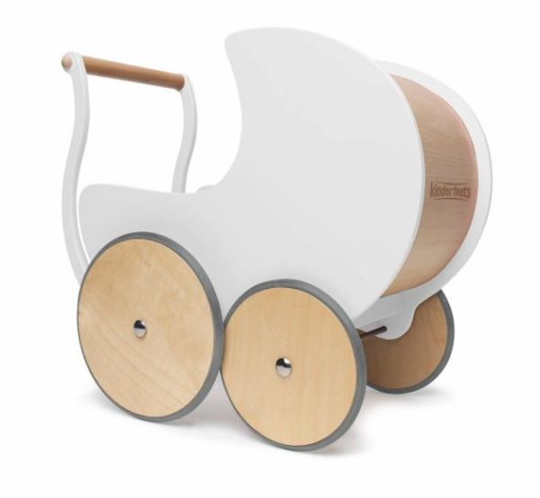 Walker Pram – White  |   Wooden Toys Shop Wooden Toys