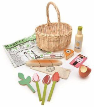 Wicker Shopping Basket Set  |   Pretend Play Toys Pretend Play Toys Pretend Play Toys