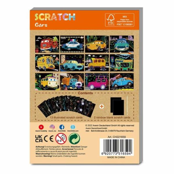 Mini Scratch Book – Cars  |   Art & Craft Toys Art & Craft Toys Art & Craft Toys