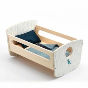 Pomea – Doll’s Blue Night Rocking Bed  |   Eco Toys Eco Toys Eco Toys